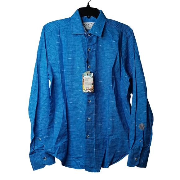 Robert Graham Mens Classic Fit Brixton Long Sleeves Button Up Flip Cuff Shirt - Picture 1 of 15